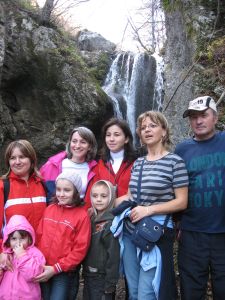 Grupul la cascadÄƒ